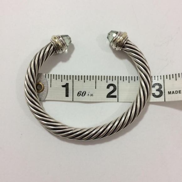 David Yurmam Prasiolite 925 & 585 7mm Bracelet med - Picture 8 of 8